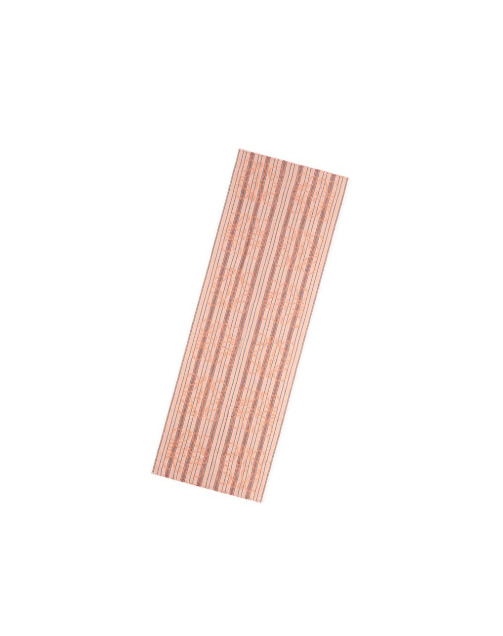 Loewe Anagram stripe scarf in linen Orange / Multicolor | QK8527964