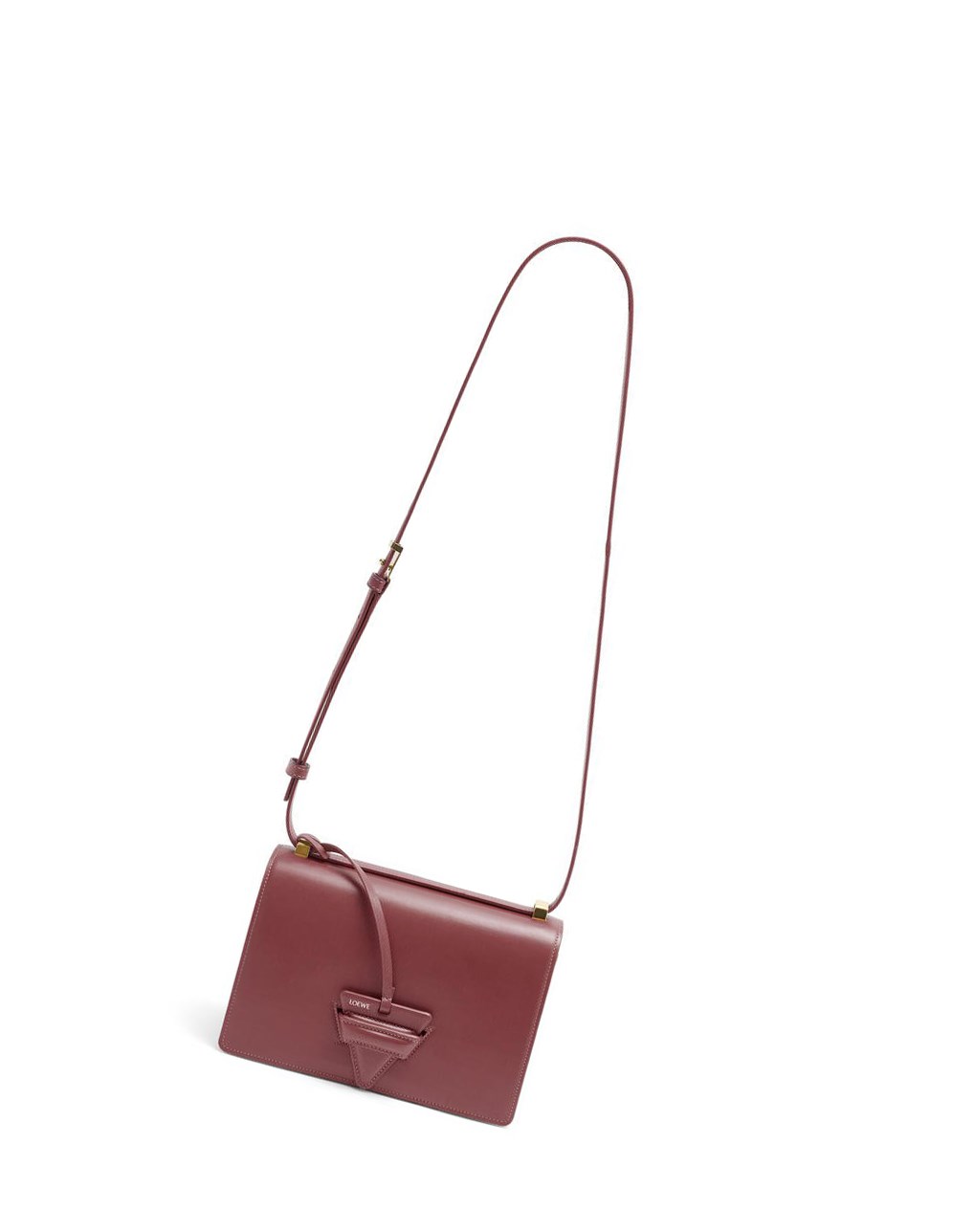 Loewe Barcelona bag in silk calfskin Berry | LE9635702