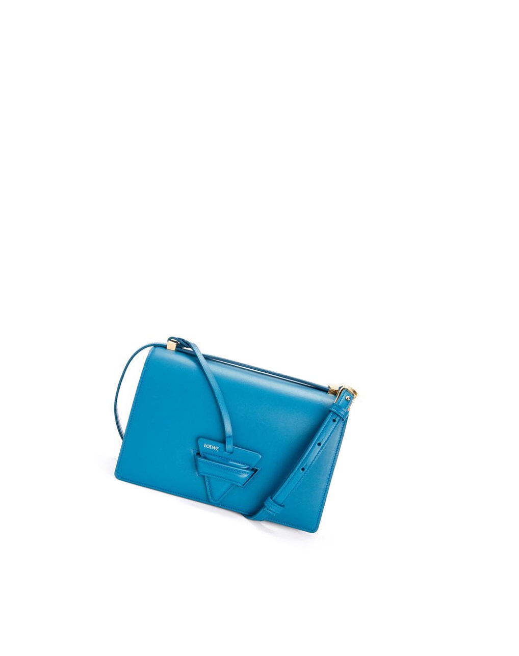 Loewe Barcelona bag in silk calfskin Lagoon Blue | EB1248957