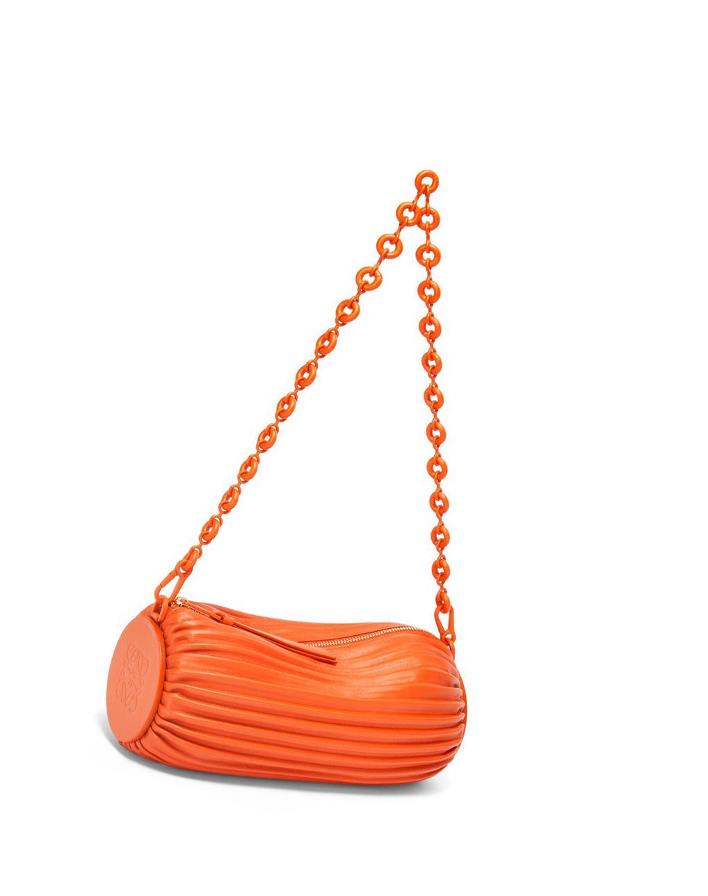 Loewe Bracelet pouch in pleated nappa Orange | NI3527016