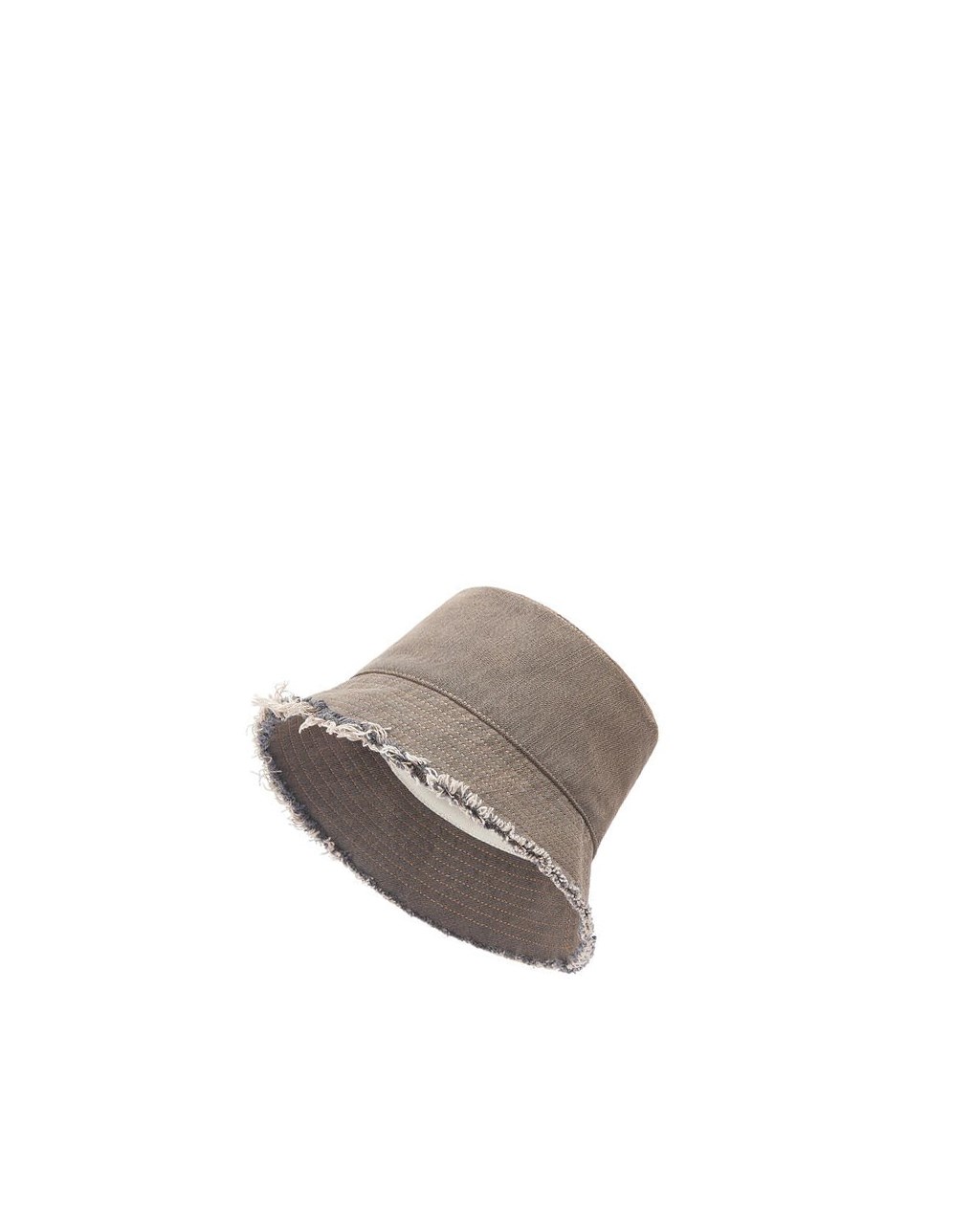 Loewe Bucket hat in denim calfskin Brown | UF1589204