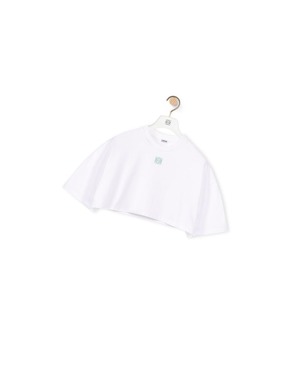 Loewe Cropped Anagram T-shirt in cotton White | AQ5167283