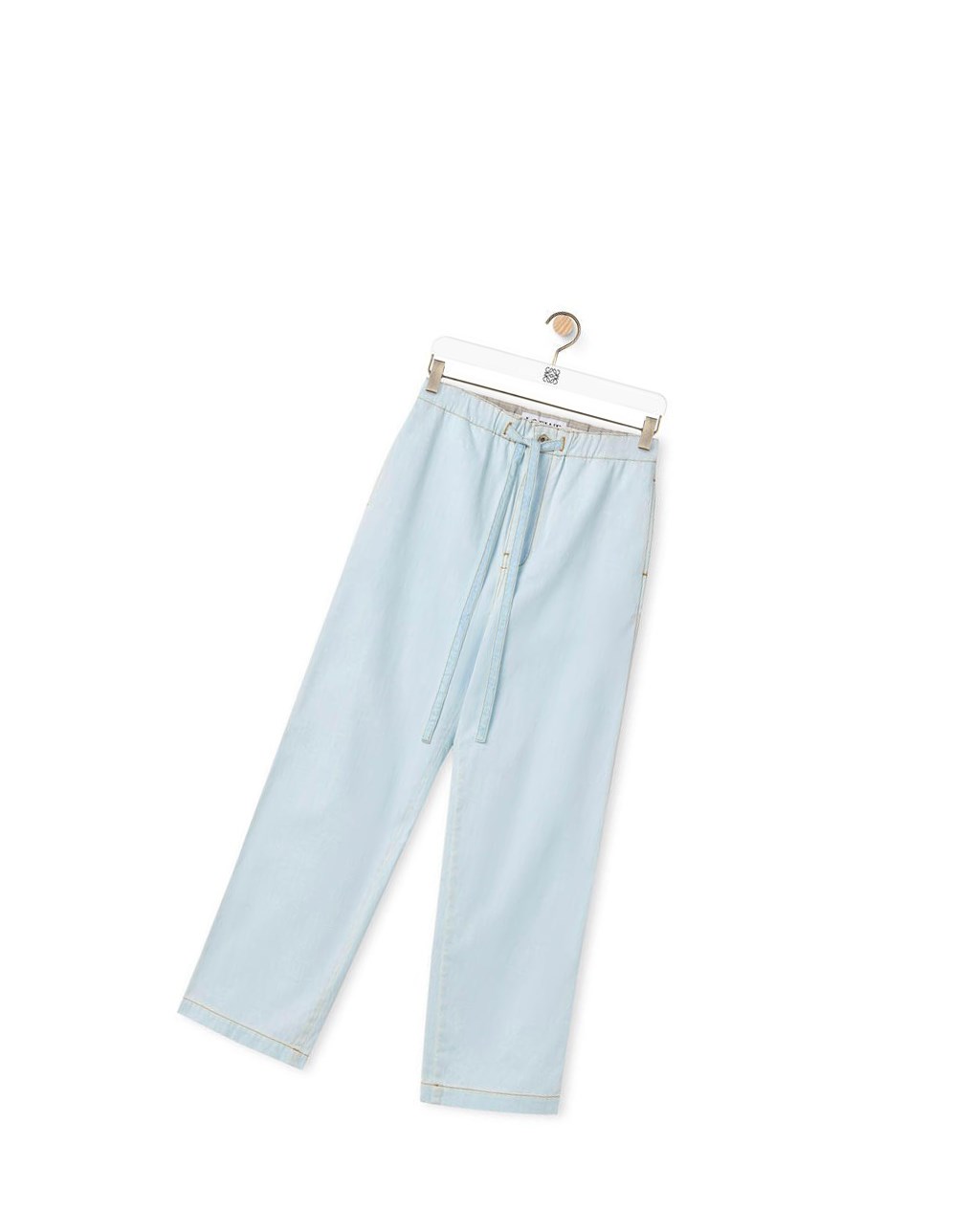 Loewe Drawstring trousers in denim Blue Denim | ZB4531876