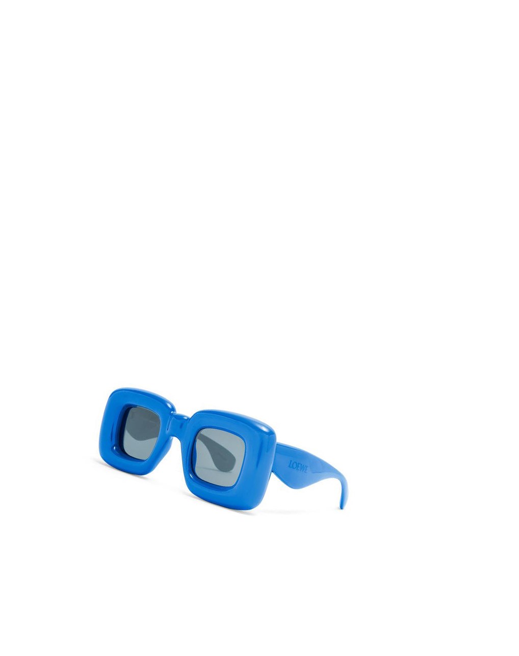 Loewe Inflated rectangular sunglasses in acetate Ink Blue | SO0359724