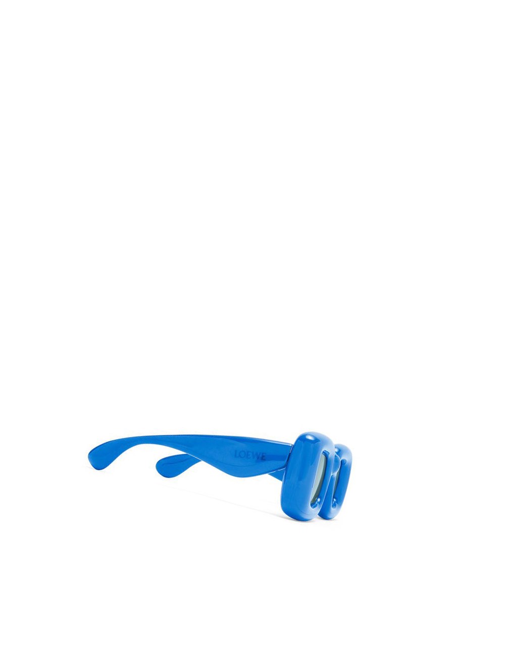 Loewe Inflated rectangular sunglasses in acetate Ink Blue | ZI9154782