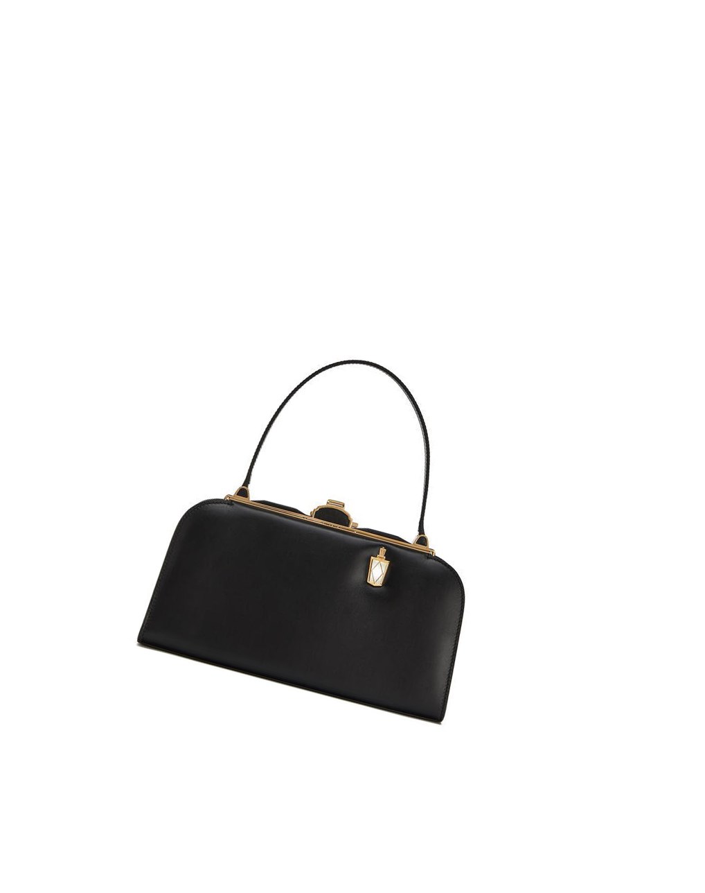 Loewe Lantern bag in box calfskin Black | VH7659840