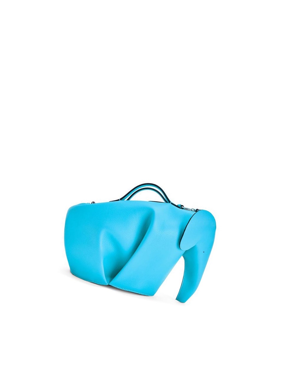 Loewe Large Elephant bag in classic calfskin Cyan | HL5986374