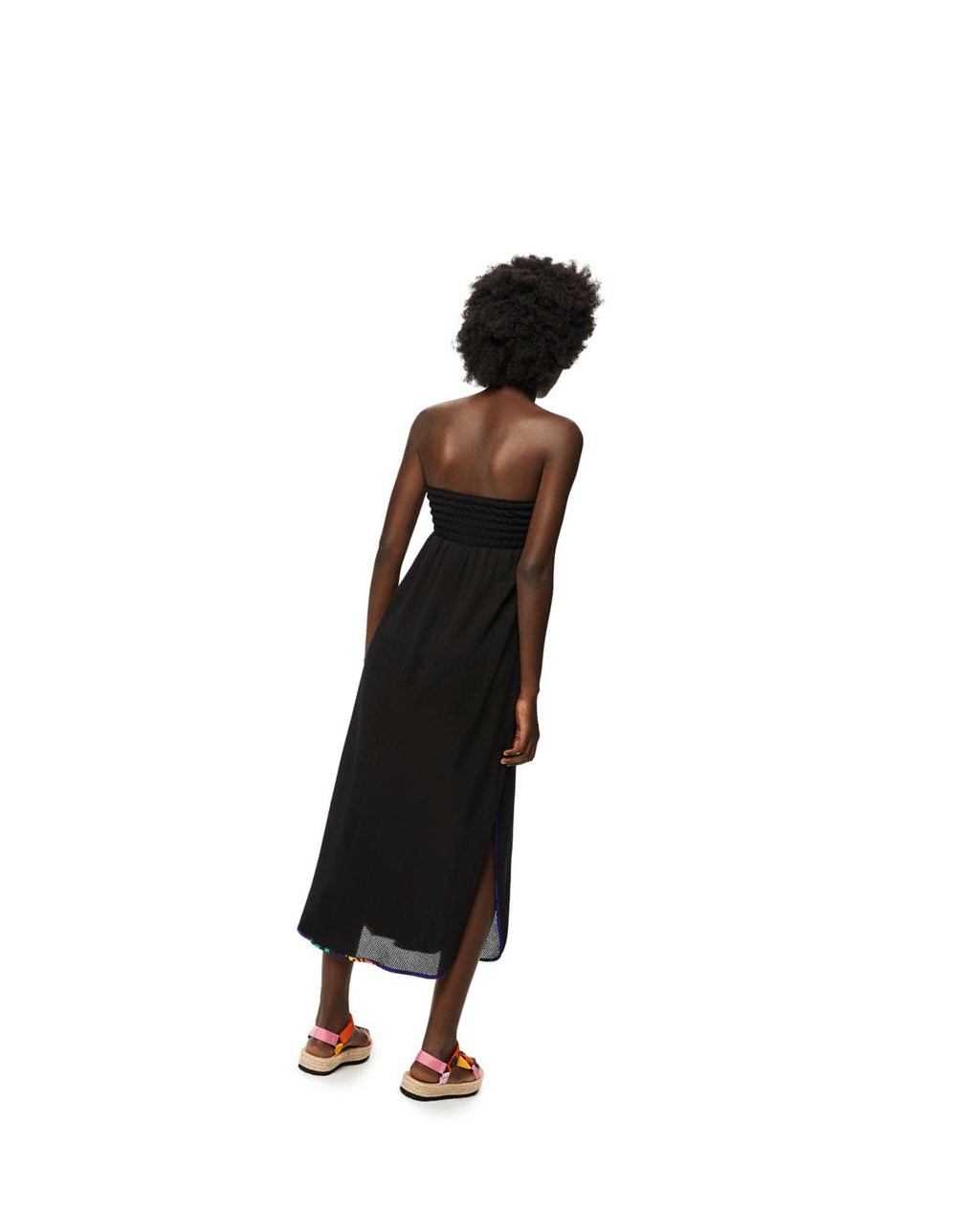 Loewe Mesh dress in cotton Black | QK6132748