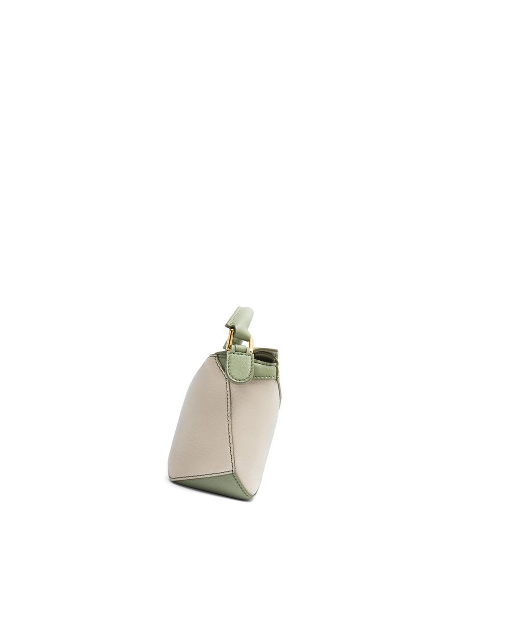 Loewe Mini Puzzle Edge bag in degrade nappa calfskin Rosemary / Light Oat | QO5478092