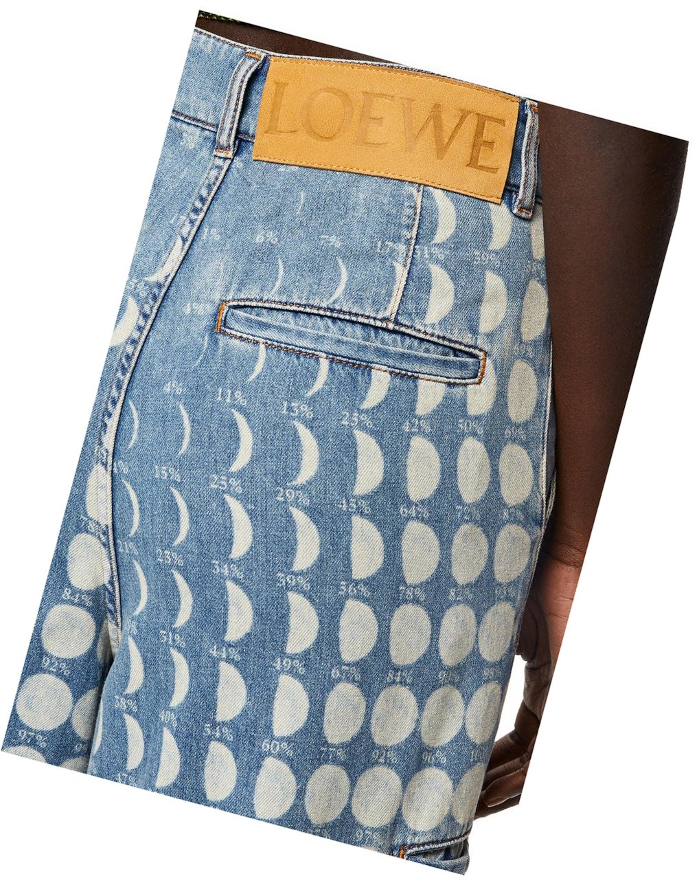 Loewe Moon cargo trousers in denim Jeans Blue | VE9213804