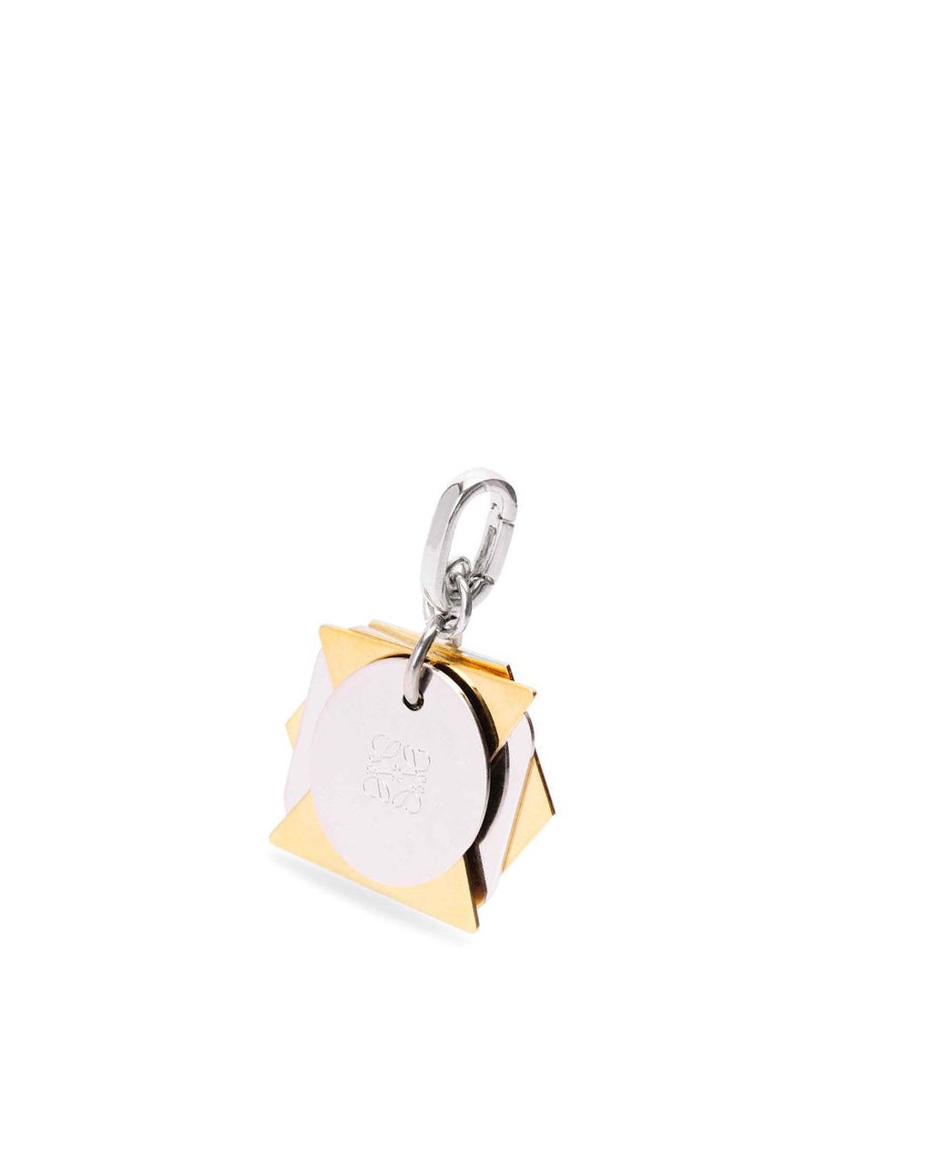 Loewe Origami charm in sterling silver Silver / Gold | HE3690458