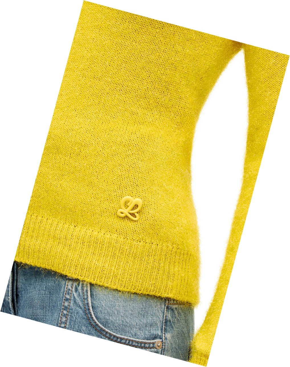 Loewe Sparkle sweater in viscose Yellow | OZ7082913