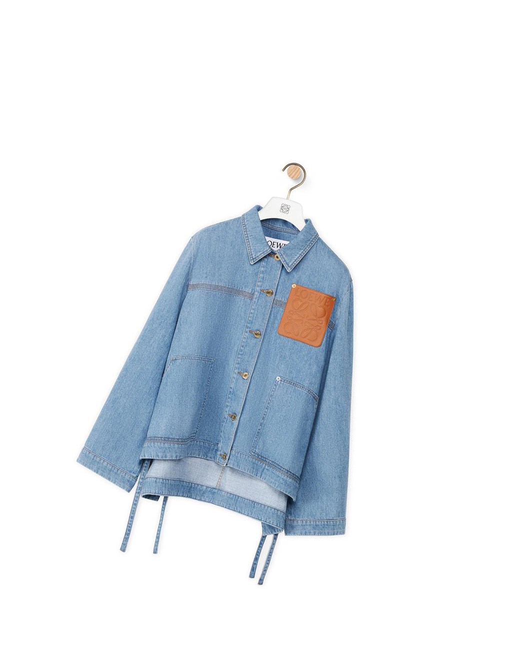 Loewe Workwear jacket in denim Light Blue | IH6309271
