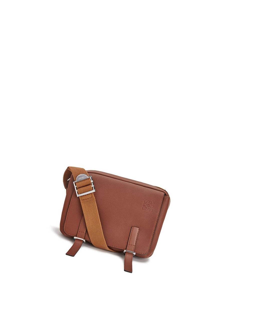 Loewe XS Military messenger bag in soft grained calfskin Cognac | ID1976248