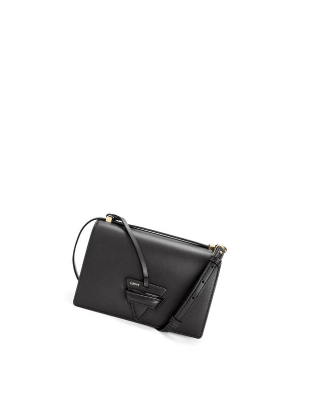 Loewe Barcelona bag in silk calfskin Black | ST7328469