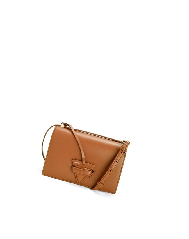 Loewe Barcelona bag in silk calfskin Tan | KF4270916