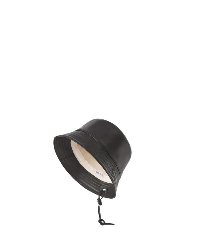 Loewe Bucket hat in nappa clafskin Black | WF8069237