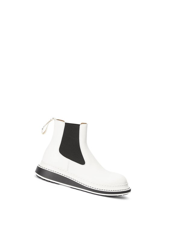 Loewe Chelsea boot in calfskin Soft White | XO1082364