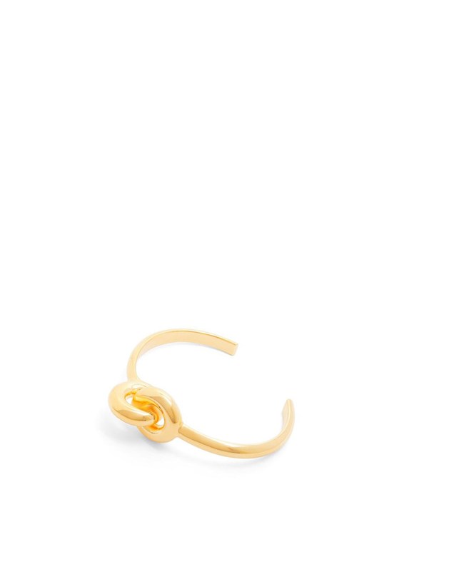 Loewe Donut link cuff in sterling silver Gold | SI7063452