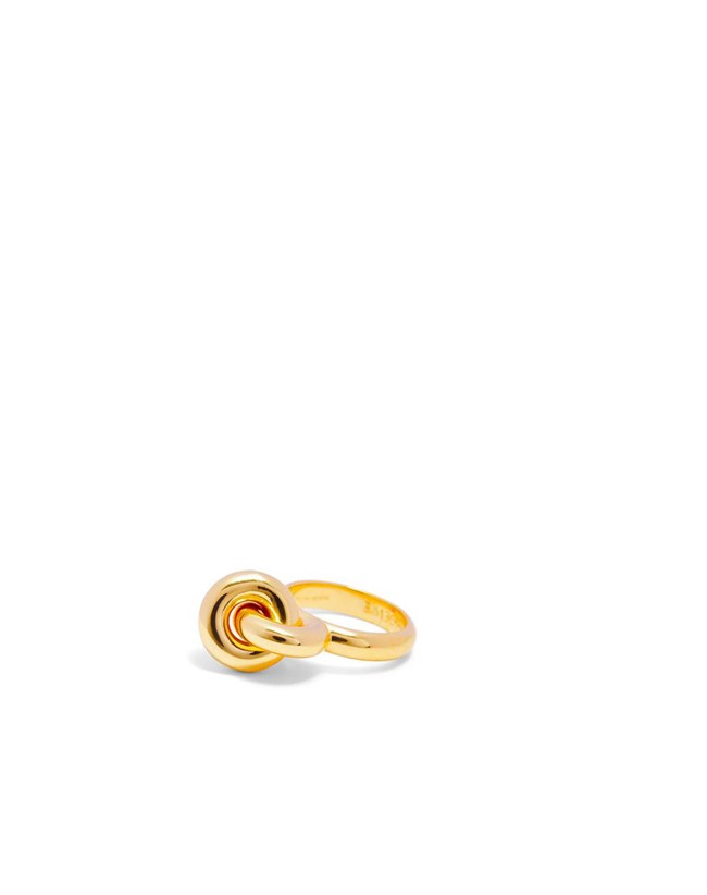 Loewe Donut link ring in sterling silver Gold | FQ4078129