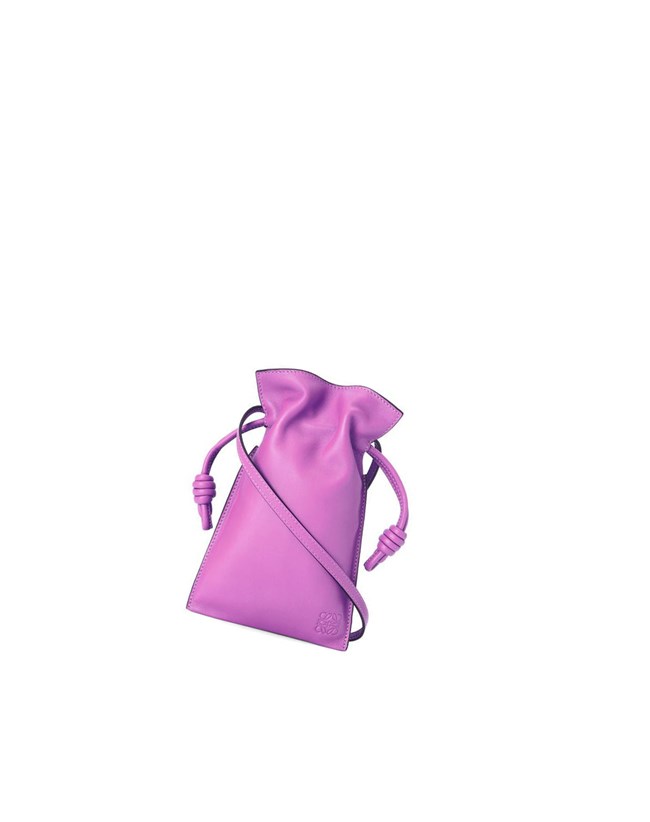 Loewe Flamenco Pocket in nappa calfskin Bright Purple | BS8972513