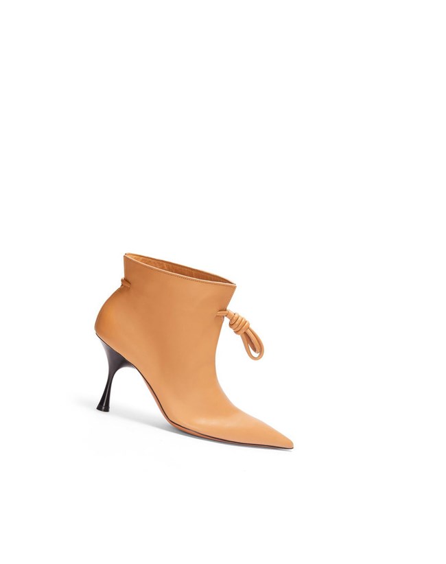 Loewe Flamenco boot in calfskin Warm Desert | IQ7814256