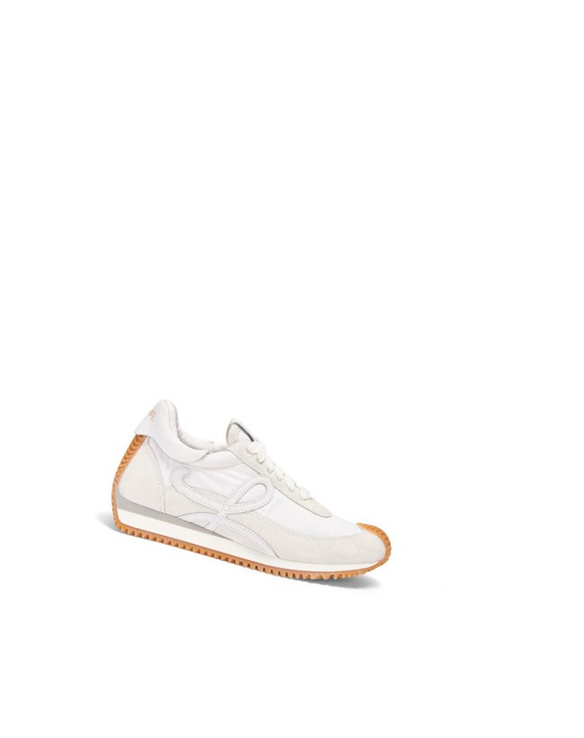 Loewe Flow runner in suede and nylon White | CE8067914