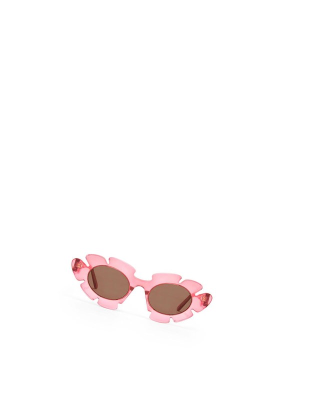 Loewe Flower sunglasses in injected nylon Coral Pink | AU5493761