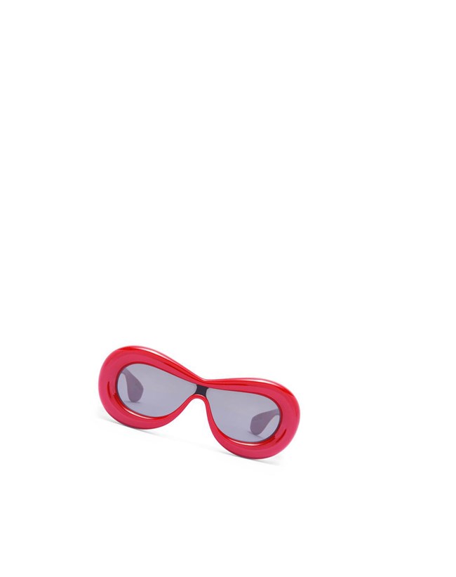 Loewe Inflated mask sunglasses in acetate Lipstick | CP8625974