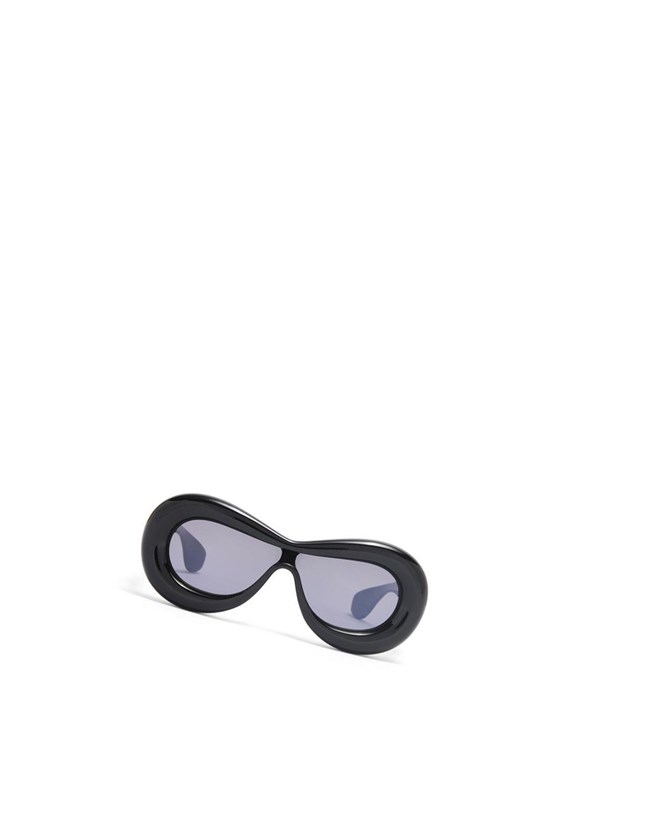Loewe Inflated mask sunglasses in acetate Black | JU1278059
