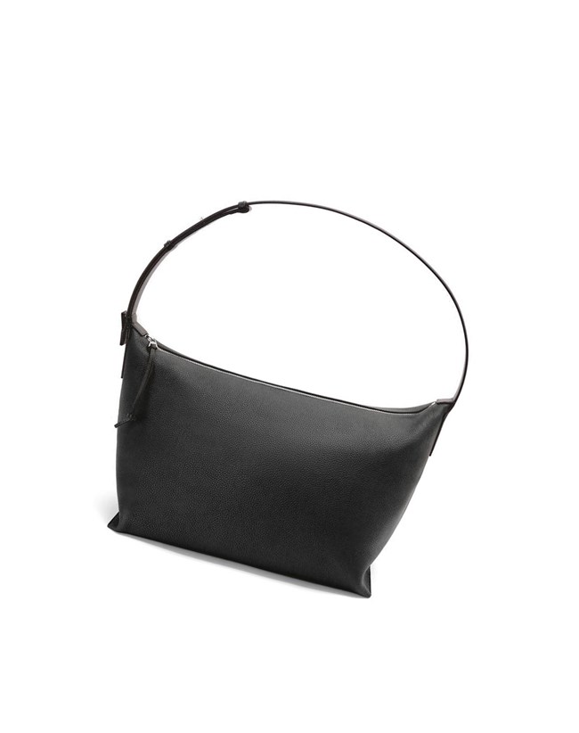 Loewe Large Cubi bag in grained calfskin Black | VM6023198