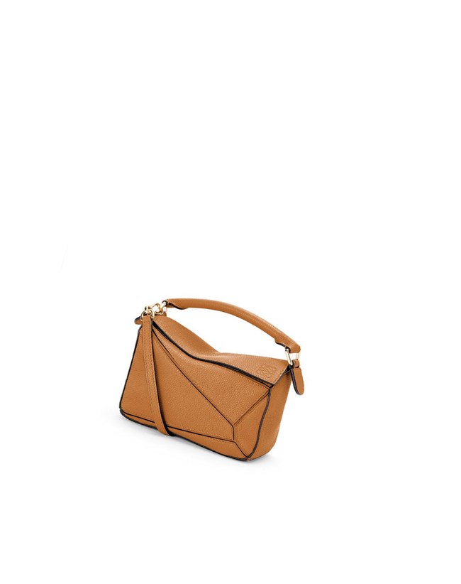 Loewe Mini Puzzle bag in soft grained calfskin Light Caramel | AZ9748150