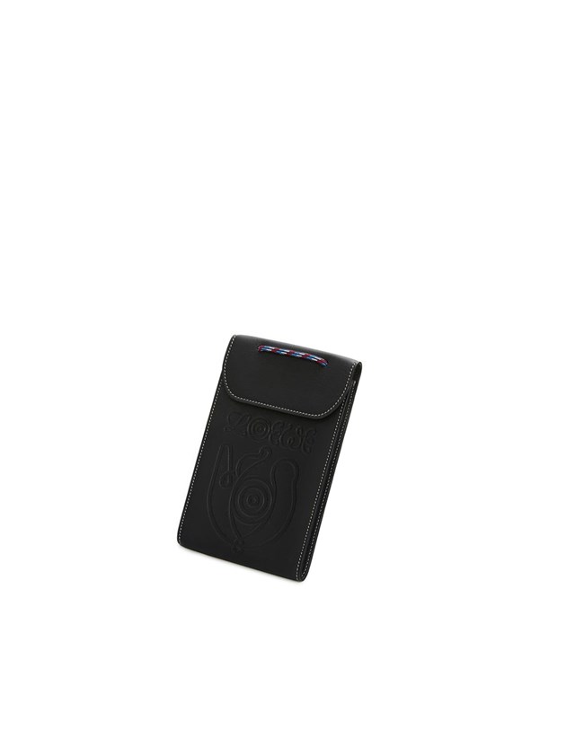 Loewe Neck pocket in classic calfskin Black | DS0271983