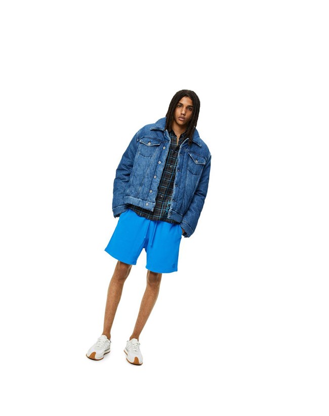 Loewe Padded jacket in denim Indigo Blue | NO7853461