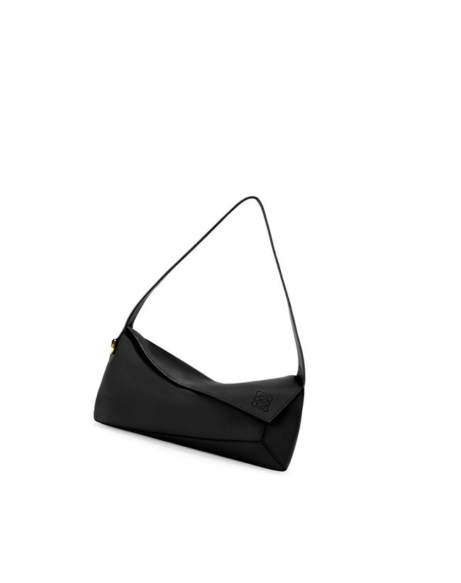 Loewe Puzzle Hobo bag in nappa calfskin Black | EZ6183452