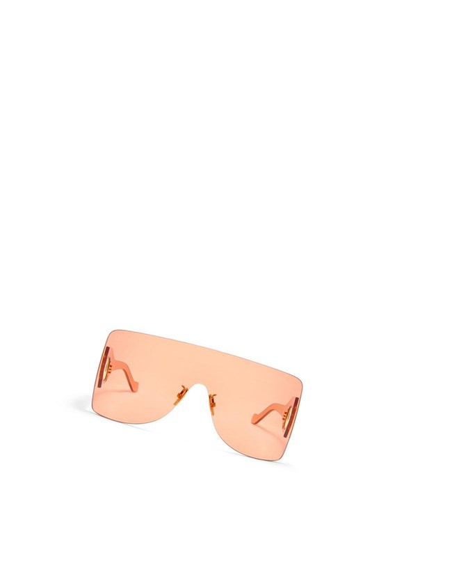 Loewe Rectangular mask sunglasses in nylon Orange | TC7130652