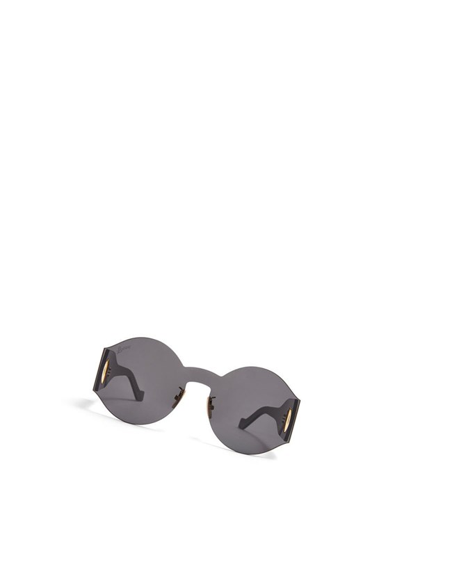 Loewe Round mask sunglasses in nylon Smoke | BM9730841