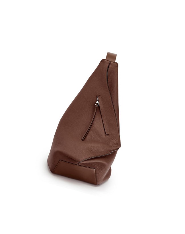 Loewe Small Anton backpack in soft grained calfskin Cognac | GK5498017