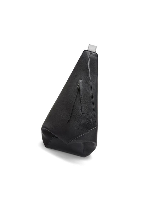 Loewe Small Anton backpack in soft grained calfskin Black | UR6215379