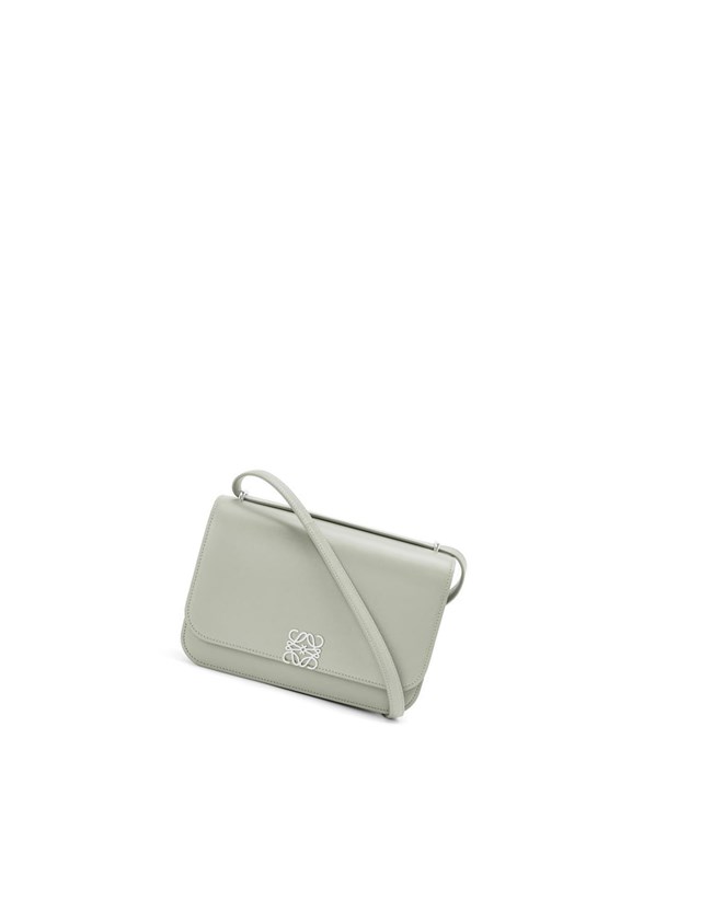 Loewe Small Goya bag in silk calfskin Ash Grey | VU0795831