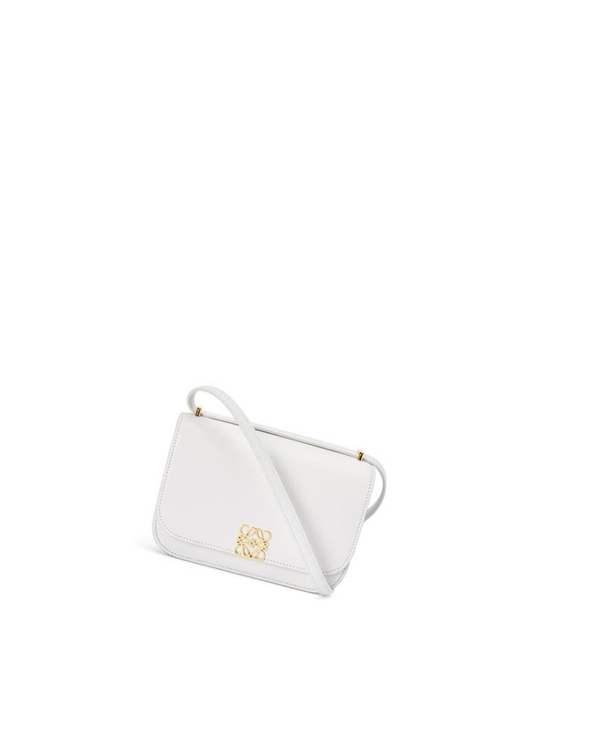 Loewe Small Goya bag in silk calfskin Soft White | YP3852906